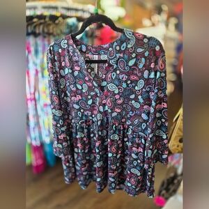 Paisley Print Women's Blouse